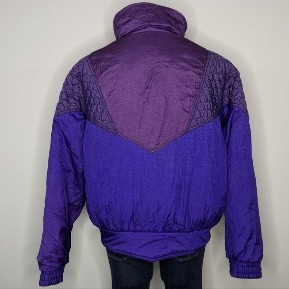 Vintage Europa Helly Hansen purple ski jacket puffer bomber jacket 12 - Picture 7 of 13